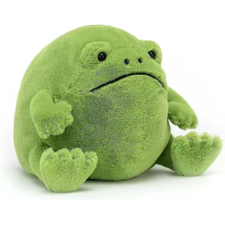 HKK trae a casa la ternura: Ricky, el animal de peluche de la rana de la lluvia: tu nuevo compañero abrazable favorito - 1