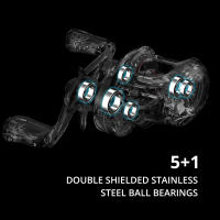 Carrete De Pesca Baitcasting KastKing MaxSteel Sistema De Frenado Magnético Ratio De Engranajes 7.1:1 5+1 Rodamientos Balísticos 7KG Frenado Máximo - details 4