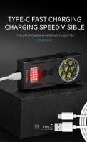 Linterna LED Recargable EDC De Portátil Con Llave De Rescate Impermeable 10 Modos De Iluminación Super Brillante Con Magnético Para Exteriores - details 6