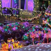 Luces De Cadena Solar LED Para Exterior 330LED 8 Modos 33m Impermeable Para Decoración De Jardín Y Boda Luz De Navidad Festiva - details 8