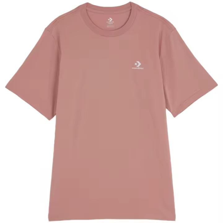 Camiseta de Manga Corta Converse  para unisex en color rosa - 1