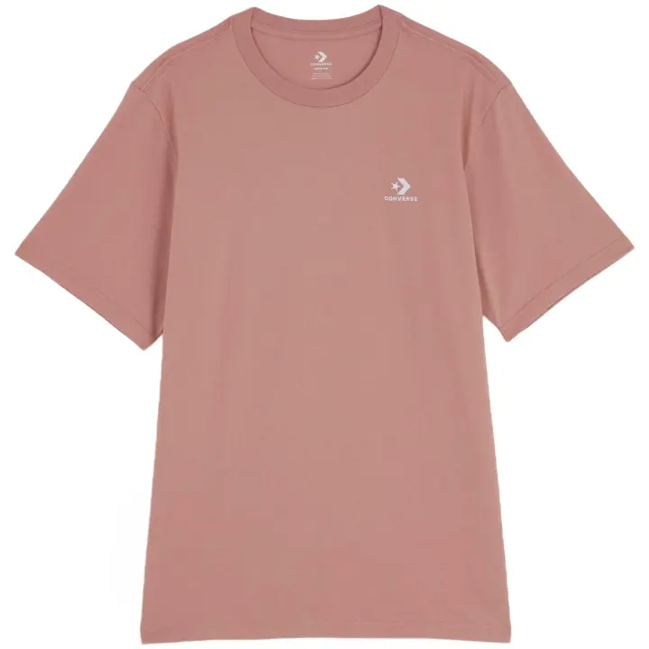 Camiseta de Manga Corta Converse  para unisex en color rosa - 1