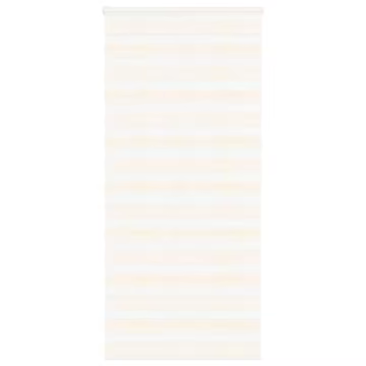 vidaXL Estor cebra beige mármol tejido ancho 110,9 cm poliéster - 1