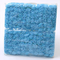 144pcs Flores De Terciopelo Mini Rosa Pe Para Boda Decoración De Hogar Scrapbooking DIY Coronas Artificiales Flores 2cm - details 12