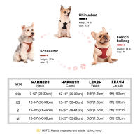 Juego De Arnés Y Correa Para Perros Y Gatos Pequeños Y Medianos De Cuero PU Suave Arnés De Chaleco Con Correa Para Perra Chihuahua - details 0