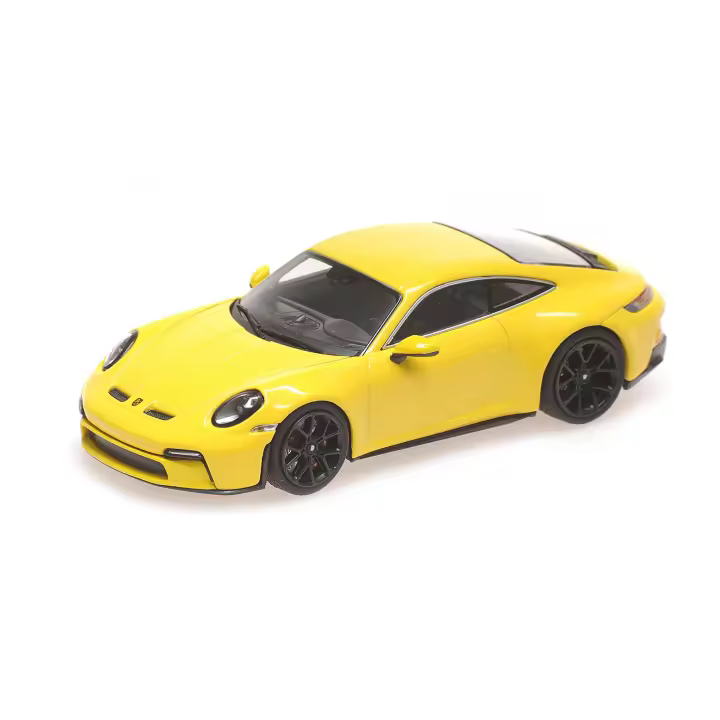 MINICHAMPS 1/43 PORSCHE 911 (992) GT3 TOURING AMARILLO CON RUEDAS NEGRAS 2021 - 410069601 - 1