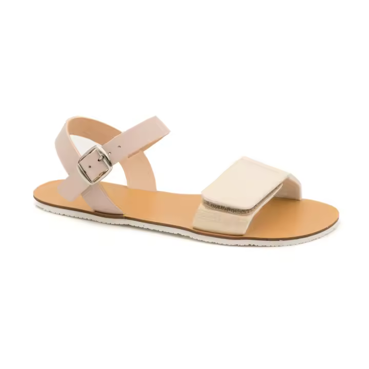 Sandalias de Microfibra Colima Nude Brillo de Coqueflex - 1