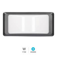 APLIQUE PARED LED GSC ANTHE GRIS 12W LUZ BLANCA 6500K 950 LUMENES - PROTECCION IP65 - details 0