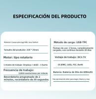 Nueva Broca Eléctrica Giratoria Para Adultos 5 Modos Cargador USB 8 Cabezas De Broceado Recargable Limpieza Dental - details 2