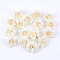 10/20Pcs Flores Artificiales De Seda Rosa 4CM Para Decoración De Hogar Bodas DIY Guirnalda De Navidad Accesorios De Regalo - details 12