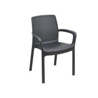 Gerimport Sillón apilable Regina antracita 60 x 54 x 82 cm - details 0