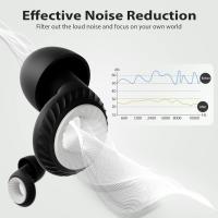 Tapones para los oidos con cancelación de ruido, cancelación de ruido y Protección auditory de 25-28 dB, 6 Pares (S/M/L) Black - details 3