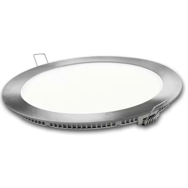 Downlight LED Redondo Plata 9W Cálida Matel - 1