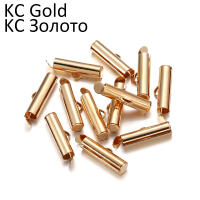 30-50Pcs Crimp End Beads Slide on Clasp Buckles Tubes Connectors Para DIY Joyería Metálicos De Cobre Accesorios De Enlace - details 11