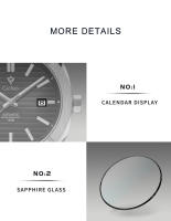 Reloj De Diversión CADISEN Retro Lujo Esmeralda NH35A Diseñador Alemán Para Hombre Automático Mecánico 10Bar Impermeable Luminoso - details 4