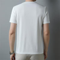 Camiseta De Hombre Casual Y Moda Con Cuello V Y Mangas Cortas En Color Sólido Transpirable Y Cómoda Para Verano Top Versátil - details 21