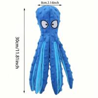 Juguete Educativo Para Mordedor De Perros Pequeños Y Medianos Octopus De Peluche Suave No Vacío Juguetes Sonoro Para Mascotas - details 0
