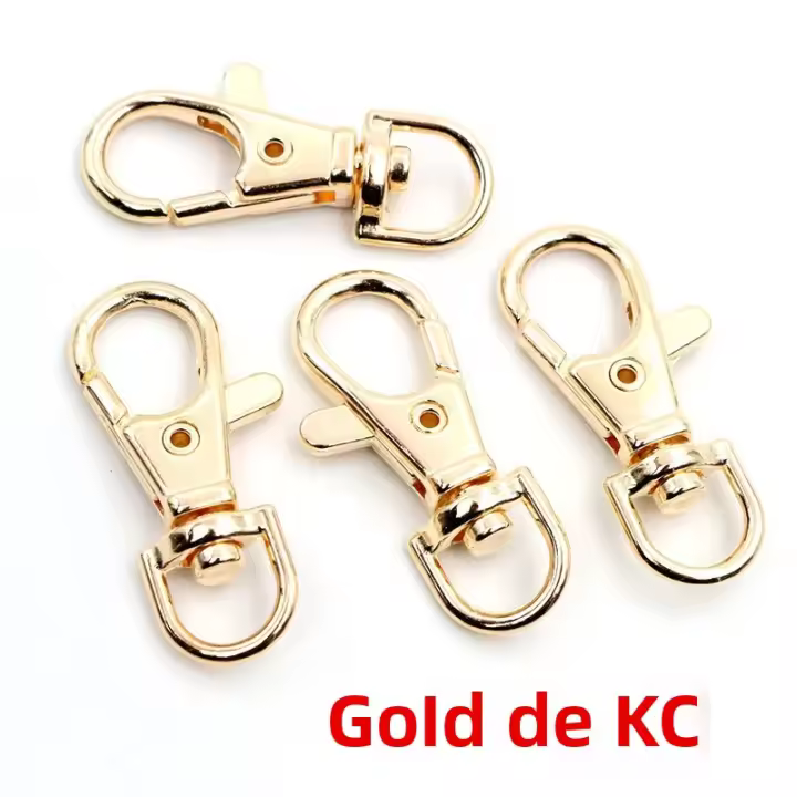 10pcs Hebilla De Cangrejo De Metal Bronce Platinado En Oro Y Plata Para Cadena De Collar Y Pulsera DIY Tamaños 32mm 36mm 38mm - 1