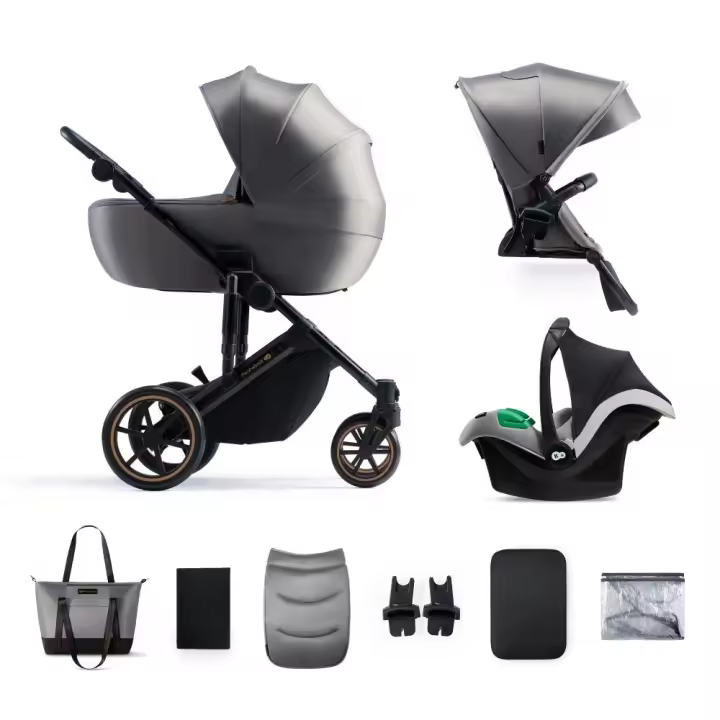 Kinderkraft PRIME 2 Carrito de Bebé 3 en 1 PRIME 2 Kinderkraft - Diseño Elegante - Ruedas Antipinchazos - Capazo Amplio - 1