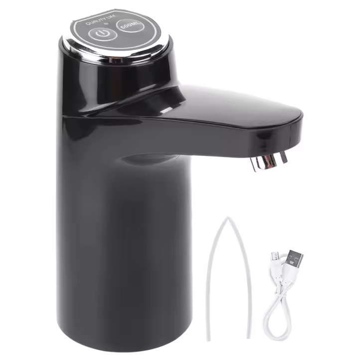 Bomba De Agua Recargable Por USB Para Tanque De Agua Con Botella Automática Y Botón De Encendido Individual Dispositivo De Bombear Para Camping - 1