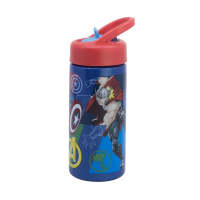 Botella de agua deportiva con pajita y asa Marvel Avengers 410ml - Marvel - details 0