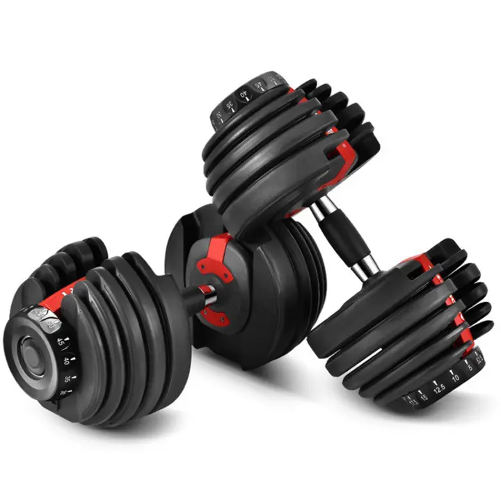 Mancuernas Ajustables Profesionales Wonduu 2Kg a 24Kg - Antideslizantes para Ejercicio y Gimnasio en Casa - 1