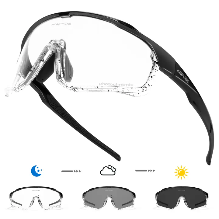KAPVOE Photochromic Cycling Sunglasses Men MTB Cycling Glasse Women Road Bicycle Glasses UV400 Outdoor Bicycle Sunglasses - 1