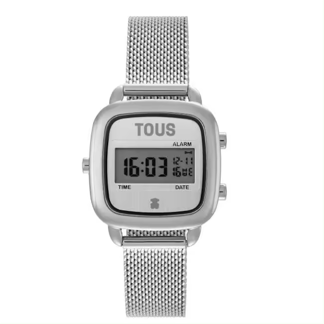 Reloj digital con brazalete de acero D-Logo Mini - 1