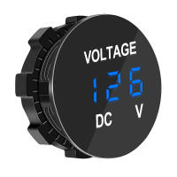 Voltímetro Digital Para Coche Motocicleta Barco Medidor De Voltaje Eléctrico Pantalla LED Impermeable DC 12V-24V Medidor De Voltaje - details 1