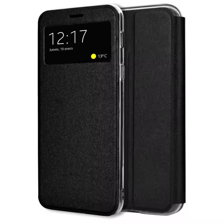 Funda Libro Soporte con Ventana para Vivo Y31 5G / Y21d color Negra - 1