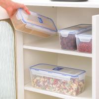 Contenedor De Almacenamiento De Alimentos Airtight 1.6L Reutilizable Organizador De Pan Y Cocina Con Tapa De Inclinación Multi Función - details 2