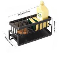 Organizador De Cocina En Acero Inoxidable Con Relleno Para Esguinces Y Portajabón Soporte Multicapa Para Filtro Y Almacenamiento En La Cocina - details 5