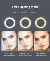 Anillo De Luz De Autoefecto 10 Pulgadas Con Trípode Opcional Lámpara De Iluminación Para Video Grabación Y Transmisión En Vivo - details 2
