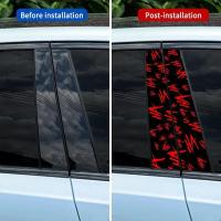 Set De 2 Piezas De Pegatinas De Vinilo Para Coche Comedian Hahaha Accesorios Para Coche Pantalla Solar Para B-Pilar - details 2