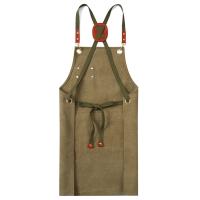 Delantal De Cocina Para Hombres Y Mujeres Con Cremallera Y Alforjas Cruzadas Ajustable En Algodón Y Lona Para Artistas Pintura Cocina Trabajo - details 4