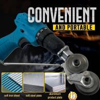 Cortadora De Hojas De Acero Inoxidable Aluminio Y Hierro Con Aditamento De Corte Para Taladro Eléctrico Herramienta De Metalworking DIY - details 11