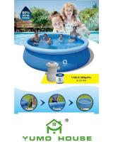 YUMO HOSUE-Piscina Desmontable de 300 x 76 cm con Depuradora 1136 litros, capacidad 3618 litros / Piscina Desmuntable de 300 x 76 cm amb Depuradora 1136 litres, capacitat 3618 litres - details 1
