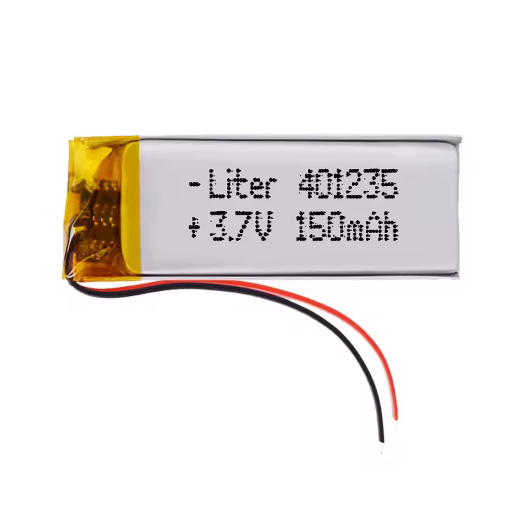Batería 401235 LiPo 3.7V 150mAh 0.555Wh 1S 5C Liter Energy Battery para Electrónica Recargable teléfono portátil vídeo smartwatch reloj GPS - No apta para Radio Control 37x12x4mm (150mAh|401235) - 1