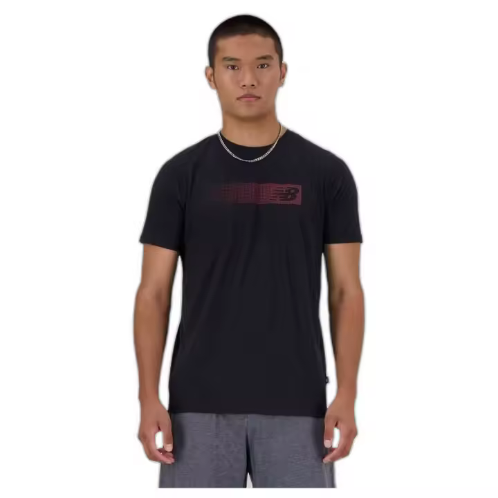 Camisetas De Manga Corta New Balance para Hombre en color Negro - 1