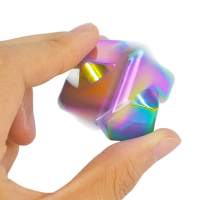 Spinner Cube Trucos para dedos Alivio del estrés y la ansiedad Finger Gyro Fidget Toy Niños Adultos Regalo-ES Colorido - details 0