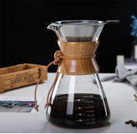 Hervidor De Café Con Filtro De Acero Inoxidable Y Vidrio De Borosilicato Alto Calidad Para Preparación Manual De Café Potencia 400ml - details 8