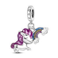 Colgante De Torre De Viaje Con Encanto De Gato Para Mujer Joyería Original De Pulsera Y Collar Plata Esmaltada 100% 2023 - details 108