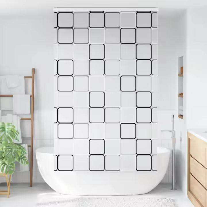 Estor enrollable para ducha con casete 130x240 cm tela ancho - 1