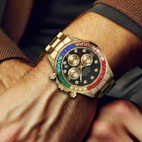 Reloj De Pulsera Para Hombre De Lujo Con Luz Nocturna Diseño Único Y Moderno Correa De Acero En Disco Estilo Business Quartz - details 2