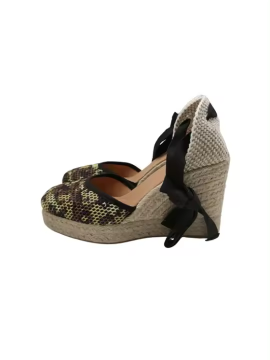 Vosso Moda Cuña esparto rejilla marrón - 1