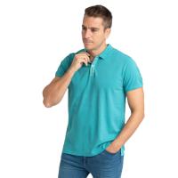 Polo Privata Pique Logo PRI2633 Azul Turquesa - details 1