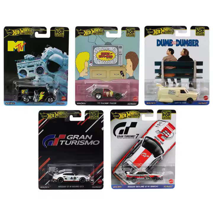 Hot Wheels Premium Pop Culture 2024 pack de 5 coches - HXD63-979C - 1