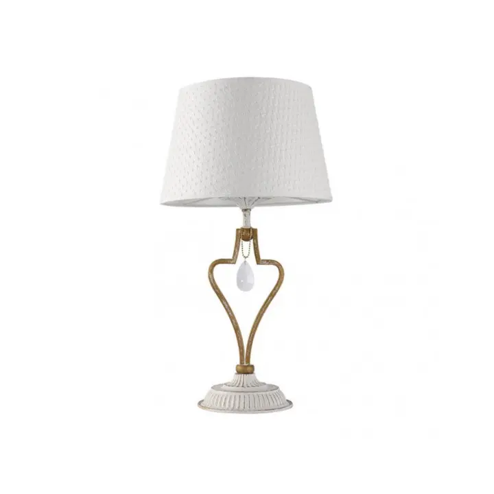 mantel 1xe14 blanco/oro 49x27x27 cm - 1