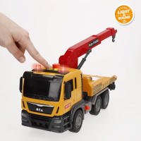 Speed & Go - Camión grúa juguete, escala 1:10, incorpora luces y sonidos, brazo extensible, sistema de fricción, juego interactivo, coches para niños a partir de 3 años, coches de juguete, grúas de asistencia en carretera - details 2
