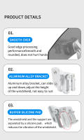 Universal Parabrisas De Motorizado Clip on Extensión Esponja Deflector De Aire Para Mopeds Y Motocicletas Accesorios De Motocicleta - details 6